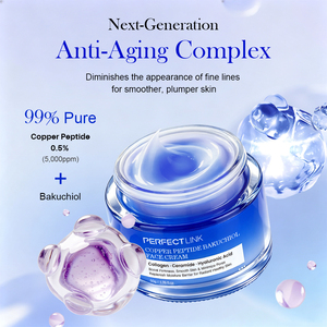<span class=keywords><strong>Crema</strong></span> <span class=keywords><strong>Viso</strong></span> Coreana Personalizzata 5000ppm GHK-Cu, <span class=keywords><strong>Rassodante</strong></span>, Leggera, Idratante e <span class=keywords><strong>Rimpolpante</strong></span> con Peptidi di Rame Blu e Bakuchiol - Product Image 4