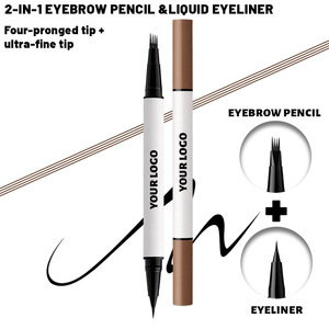 Lápiz <span class=keywords><strong>de</strong></span> Maquillaje 2 en 1 con Logotipo Personalizado en 5 Colores, <span class=keywords><strong>Dise</strong></span>ñ<span class=keywords><strong>o</strong></span> <span class=keywords><strong>de</strong></span> <span class=keywords><strong>Cejas</strong></span> <span class=keywords><strong>de</strong></span> 4 Puntas y Delineador <span class=keywords><strong>de</strong></span> Ojos, Resistente al Agua y <span class=keywords><strong>de</strong></span> Secado Rápido - Product Image 2
