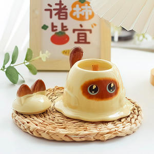 Lindo gatito Siamés M Adzuki frijoles arcilla hecha a mano aromaterapia vela fragancia regalo para hombres y mujeres cumpleaños literario - Product Image 6