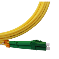Câble de brassage fibre optique compatible 5G LC/APC-LC/APC SM Simplex OS2 9/125um jaune 2.0mm LSZH, vente en gros usine