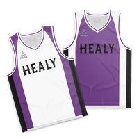 Maillot de basket-ball réversible personnalisé pour hommes, chemise à double face, nom et numéro imprimés sur mesure, maille respirante à séchage rapide