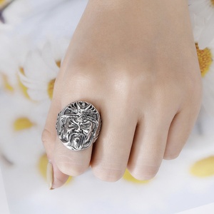 Hiphop Guardian Portrait Finger Ring Protect Biker <span class=keywords><strong>Rings</strong></span> For <span class=keywords><strong>Men</strong></span> And Boys - Product Image 2