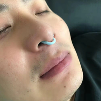 Dilatateur Nasal Sportif en Silicone, Clip Nasal Anti-Ronflement, Aide à la Respiration, Appareils Anti-Ronflement Sportifs