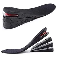 무료 샘플 3-9cm 발 고도 깔창 블랙 젤 리프팅 안창 보이지 않는 높이 증가 깔창 신발 남여 남성/여성
