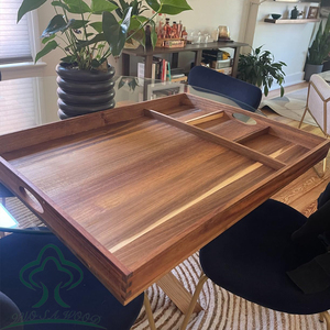 Planche à nouilles en acacia pour dessus de cuisinière à <span class=keywords><strong>gaz</strong></span>, couvercles de dessus de cuisinière pour brûleurs à <span class=keywords><strong>gaz</strong></span>, couvercle d'évier de cuisine en bois pour comptoir et plateau décoratif - Product Image 4