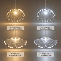 Guirlande lumineuse suspendue en forme d'éventail, pissenlit et feuille de Ginkgo, 10 lumières, pour décoration de mariage, plafond, salle, fenêtre
