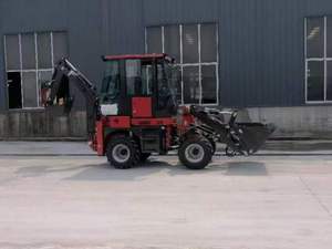 Cheap Price 3500 kg WZ35-10 Backhoe Loader Rated Load 1 Ton <b>Small</b> Two Headed Heart H-shaped Legs Excavator Loader - Product Image 5