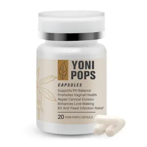 Capsules Yoni Pops Offre Spéciale naturelles, supports de détox vaginale pour restaurer l'équilibre du pH des femmes, pilules de détox organique