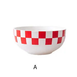 现代设计陶瓷汤碗石器5.5英寸水果沙拉碗圆形麦片碗