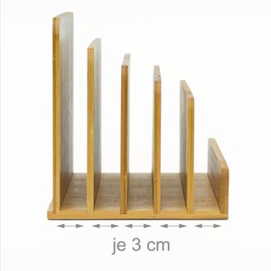 Autonomy Wooden <b>File</b> Rack Letter Holder Desktop <b>Organizer</b> Storage Rack For Office Home Use - Product Image 4