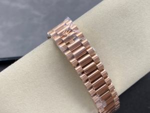 Reloj Mecánico de Súper Calidad, 41 mm, Fábrica PPM, Acero 904L, Movimiento 3255, 228235, Peso 208 g, Oro Rosa, Verde, Modelo President - Product Image 6