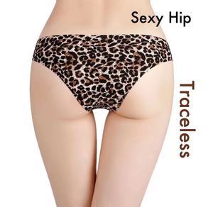 Taille basse femmes glace soie Nylon string sous-vêtements t-back <span class=keywords><strong>culotte</strong></span> léopard Floral papillon motif différent imprimé - Product Image 5