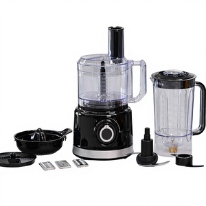 Robot culinaire multifonction 7-en-1 750W : mixeur, hachoir, <span class=keywords><strong>râpe</strong></span> et coupe-frites pour la maison - Product Image 2