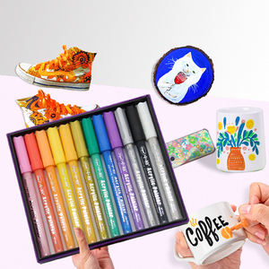 Sipa SP1003 Set <span class=keywords><strong>di</strong></span> pennarelli <span class=keywords><strong>di</strong></span> arte pittura acrilica dai colori vivaci a basso odore impermeabile per la creatività - Product Image 3