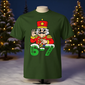 Six Seven Christmas Gen Z Meme Slang T-Shirt Holiday Fun Design Unisexe Taille Adulte - Product Image 3