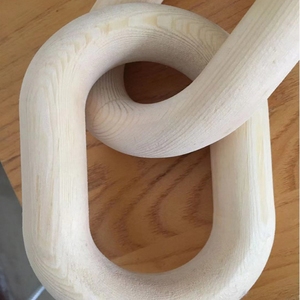 Adorno de Cadena de Madera Entrelazada de 7 Eslabones, Decoración Rústica de Madera para Mesa y <span class=keywords><strong>Pared</strong></span> - Product Image 5