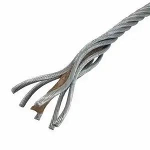 Manufacture Rope Wire 11mm 12mm 13mm 14mm Steel Cable Rope 6x12+7FC Galvanized Steel Wire Rope Price