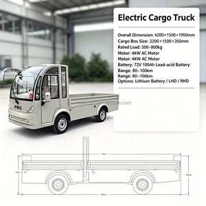 Camión Turístico Eléctrico Renqi Multitarea <span class=keywords><strong>de</strong></span> Cero Emisiones con Rueda Trasera, Carrocería <span class=keywords><strong>de</strong></span> Acero <span class=keywords><strong>de</strong></span> Alta Resistencia, 60 km/h, <span class=keywords><strong>para</strong></span> Parques y Zonas Turísticas - Product Image 6