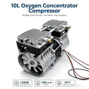 Compresor sin Aceite para Concentrador de Oxígeno 120L/min, Bomba de Aire Médica de Bajo Ruido para Generador de Oxígeno Portátil - Product Image 1