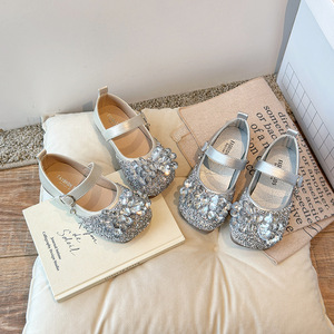 Chaussures de princesse en PU à semelle souple et strass pour bébés et enfants, idéales pour les fêtes d'anniversaire - Vente en gros - Product Image 1