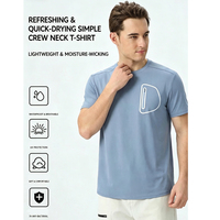T-shirt de randonnée extensible 4 directions à séchage rapide avec protection UV UPF 50+, poche zippée antibactérienne 7A