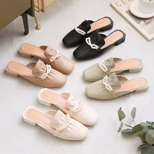 Sandalias de Plataforma Baotou Pearl, Estilo Coreano, Nuevas de Primavera/Otoño, Pantuflas de Moda para Mujer, Estilo Casual - Product Image 1