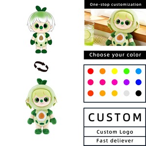 Poupée en peluche personnalisée, figurine en vinyle sur mesure, série 20 cm, visage en PVC, fabricant de figurines en peluche, design amusant avocat, boîte mystère - Product Image 6