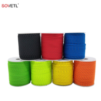 Corde UHMWPE de couleur personnalisée, haute résistance, cordon Dyneema léger, corde UHMWPE résistante aux coupures, corde UHMWPE réfléchissante