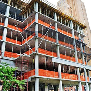 Red de construcción de 1/4 de pulgada para el mercado estadounidense, HDPE 85g, verde naranja, red para desechos de andamios - Product Image 1