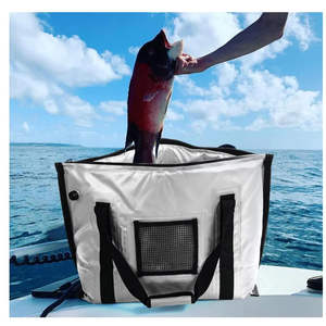 Sıcak satış büyük yalıtımlı balık öldürmek çanta botla için özelleştirilebilir taşınabilir PVC kuru depolama su geçirmez taşınabilir balık soğutucu kutu - Product Image 5