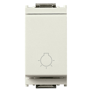 ปุ่มไฟสีขาว 1P NO 10A สวิตช์ติดผนัง 4.1x2.8x5.3 ซม. - Product Image 1