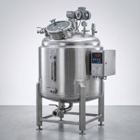 Cuve de mélange homogénéisante électrique en acier inoxydable, capacité 1000L (1/3/5 KW), moteur sans balais, chauffage 220V/380V