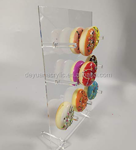 Acrílico Donut Pared <span class=keywords><strong>Soporte</strong></span> de exhibición en la mesa de cristal claro hecho a mano porta Donut - Product Image 3