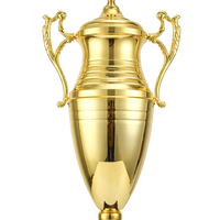 Trophée Doré Métallique H60cm-73cm, Décoration Artisanale Électroplaquée, Grands Trophées Sportifs Lourds, Récompenses, Souvenirs, Cadeaux, Trophée Créatif Moderne