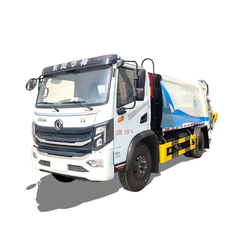 Dongfeng caminhão compactador de lixo novo ou usado 10cbm para coleta de lixo com preço de fábrica