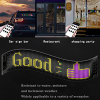 Panel LED Flexible Aoying, Pantalla LED Programable, Controlable por Aplicación, Clasificación IP68, Resolución 16x64, Uso en Hoteles, Certificación CE
