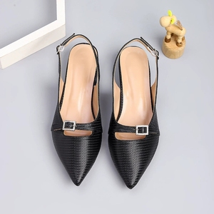 Giày cao gót nữ size 43 chất lượng cao, kiểu dáng sandal nửa gót quyến rũ, giày công sở nữ - Product Image 6