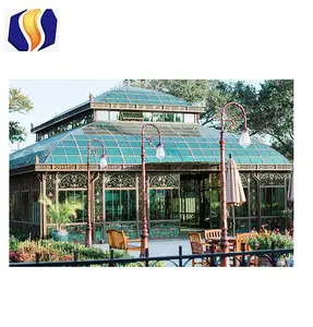 <span class=keywords><strong>Serre</strong></span> de jardin en aluminium facile à assembler avec salle de soleil Bois traité sous pression Cadre en métal Nature's Greenhouse à vendre - Product Image 1