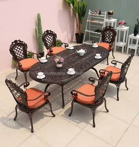 High Quality Cozy Dining Set Outdoor Garden Cast <strong>Aluminium</strong> <strong>Table</strong> and Chair - Product Image 5