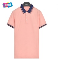 Byval Garment Wholesale Chemises polo pour hommes à manches courtes en tissu piqué 100% coton, grandes tailles, logo de marque personnalisé, vêtements décontractés