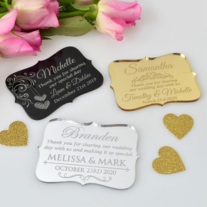 Cá nhân hoá tùy chỉnh laser cắt gương acrylic tên thẻ dấu hiệu - Product Image 5