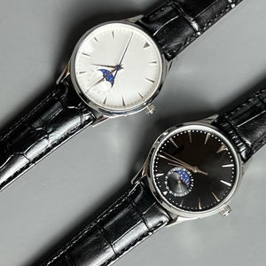 Montre mécanique pour homme ultra-fine avec mouvement ultra-plat, petit cadran, fonctions calendrier et phases de lune - Product Image 6