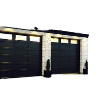 Fenêtres de porte de garage au design minimaliste, haute isolation, ouverture automatique électrique, surface finie
