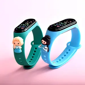 M7 Cartoon Princess Led Doll Watch Lovely Outdoor Sports Electronic Watch