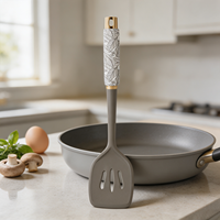 Spatule de cuisine en silicone avec manche en céramique, résistante à la chaleur, antiadhésive, ustensile de cuisine, gadget de cuisine