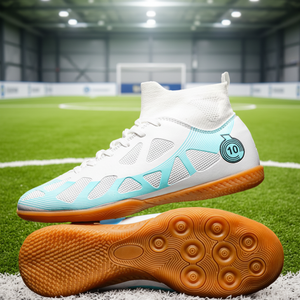 NUEVOS Zapatos de Fútbol Sala Profesionales de Suela Plana Personalizables al por Mayor de Fábrica LEAO 2025 para Hombre y Mujer, Antideslizantes y Duraderos - Product Image 1