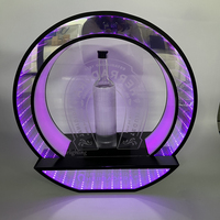 Socle de bouteille avec logo personnalisé Présentateur de bouteille de champagne à LED colorées Présentoir glorifiant Supports de vin VIP pour lounge bar discothèque