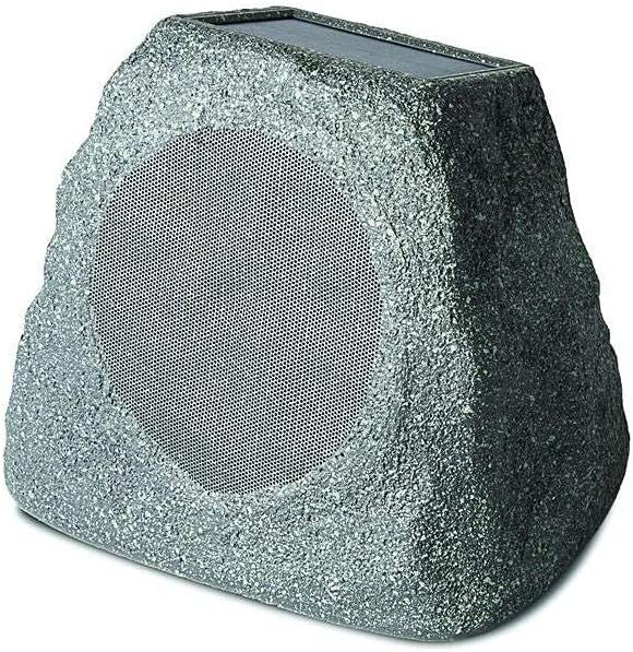 Solar Rechargeable Rock Speaker Outdoor IPX5 Waterproof Stone Shaped Garden  Bluetooths Speaker