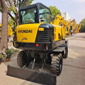 Excavatrice HYUNDAI 60W-7 en bon état, excellente machine de construction, excavatrice sur roues à vendre - Product Image 4