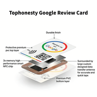 Tarjeta NFC Táctil para Reseñas de Google, Programable y Escribible, de 13.56MHz, con Código QR para Negocios